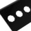 Black Acrylic Wall Shear Holder Barber Scissor Rack Organizer 4