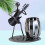 Unique Black Iron Pencil Pot Musician Style Pen Container 4