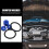 1Set Aluminum Car Bumper Bolt Washer Kit Blue Quick Release Fasteners 3