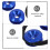 1Set Aluminum Car Bumper Bolt Washer Kit Blue Quick Release Fasteners 6
