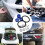 1Set Aluminum Car Bumper Bolt Washer Kit Blue Quick Release Fasteners 8