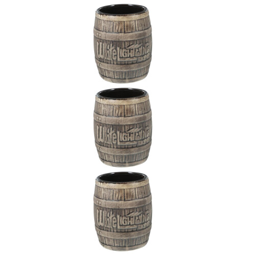 3Pièces Mugs En Céramique Tiki Baril Usage