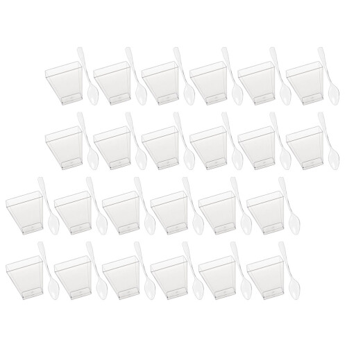1Ensemble Verres À Dessert Polyvalents En Ps Transparent