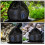 4Pcs Black Mesh Pump Filter Bags Drawstring Polyester for Pond Tanks 4