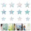 12Pcs Pet Static Cling Window Decals Multi Color Removable 6