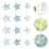 12Pcs Pet Static Cling Window Decals Multi Color Removable 10