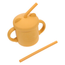 Gobelet Bébé Orange En Silicone