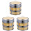 3Ensembles Panier Bambou Acier Inoxydable Coloré Usage Familial 1