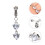 Gioiello Piercing Zircone Decorazione 3