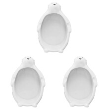 3Pcs Ceramic Bowl White Cute Design Food Bowl for Kitchen and Dining