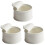 3Pcs Mini Ceramic Ramekins White Oven Safe Baking Bowls 1