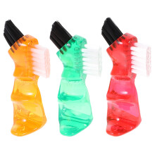 3Pz Spazzolini Dentiere Doppia Mini Multiuso Colorati
