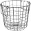 Table Top Metal Wire Mesh Basket With Handle - Black 1