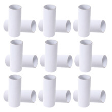 20Pz Tubo Cartoncino Bianco Per Feste, E Decorazioni Kids