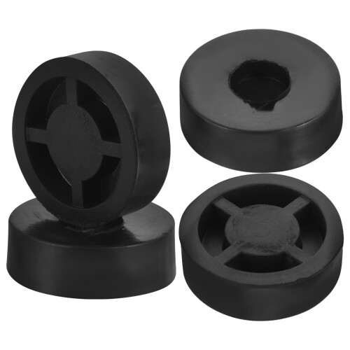 4Pz Isolanti in Gomma Per Speaker E Subwoofer Neri