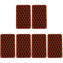 6Pièces Moules Silicone Créatifs Marron Clair Pour