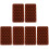 6Pièces Moules Silicone Créatifs Marron Clair Pour 1