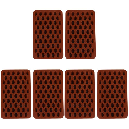 6Pièces Moules Silicone Créatifs Marron Clair Pour