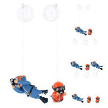 10St PVC Aquariumdecoratie Met Drijvende Duikers Vis Tank