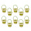 10 Pieces Miniature Hand Carry Plastic Baskets Great For-Green 1