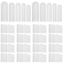 50Pz Custodie Silicone Bianco Anti-Graffio Per Zip Lavatrice Casa