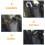 Cuir Noir Waterproof Pour Maison Et 4