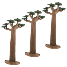 3Pz Albero Per Diorama PVC Caffè Mini Per Decorazioni Creative
