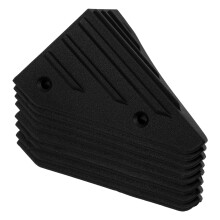 8St Zwarte Plastic Hoekbeschermers Voor Speaker Met Rechthoekige