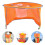 Orange Hard Hat Mesh Sunshade Neck Shield for Outdoor Work 5