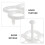 6Pcs White High-Temp Resistant Egg Cooking Rack for Steamer Pot 4