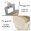 White PP Hanging Sliding Lid Compost Bin for Kitchen Car Home Use 5