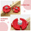 1Set Versatile Red Aluminum Drill Hole Locator Punch for 5