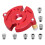 1Set Versatile Red Aluminum Drill Hole Locator Punch for 10