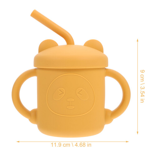 Gobelet Bébé Orange En Silicone 1