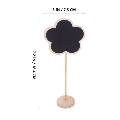 20Pcs Compact Wood Mini Chalkboard Signs Khaki for Home Table Display 1