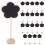 20Pcs Compact Wood Mini Chalkboard Signs Khaki for Home Table Display 6