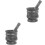 2Sets Plastic Garlic Crusher and Spices Grinding Bowl for Restaurant 2