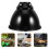 2Sets Black Stainless Steel Reptile Heating Lamp Guard Dome 6