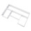 White Wall Hanging Bookshelf Space-Saving Bookcase for Office 5
