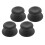 4Pcs Black Heat-Resistant Pot Lid Knobs Universal Replacement Handles 6