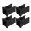 Chair Glide Insert End Cap Black Pa 4pcs 4