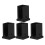 Chair Glide Insert End Cap Black Pa 4pcs 6
