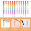 12Pcs Multi Stackable Plastic Cute Pencils for Kids Creative Writing 4