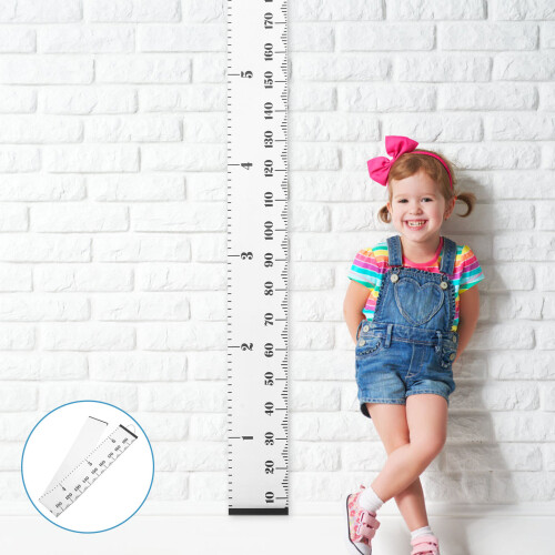 Kids Growth Chart Wooden Height Ruler Wall Hanging 2