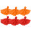 Penalty Flags Referee Tool Red 6pcs 7.9x1.7in 5