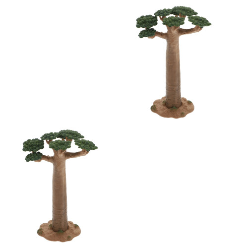 2Pièces Mini Arbre Simulation Stable Pour Décoration Intérieure 1