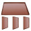4 Pcs Dryer Silicone Pad 30.00x26.00x1.00cm Coffee 7