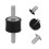 4Pcs Black Rubber Vibration Isolator Mounts Durable Shock Absorbers 7