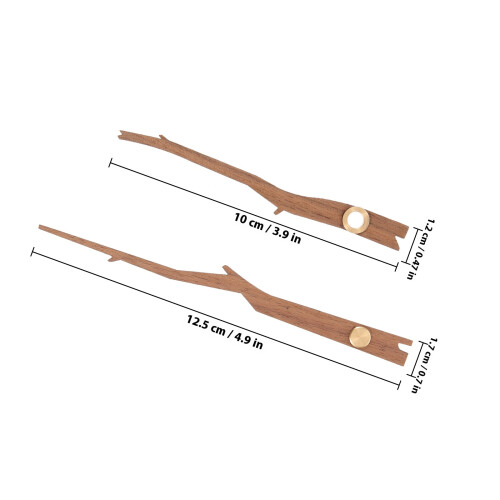5Set Parti Orologio Legno Coffee Kit DIY Lancette Resistenti 1