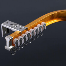 Flexible Curtain Track for Bay Window – Aluminum Curved Ceiling Curtain Rod, Easy Install, Cut to Fit